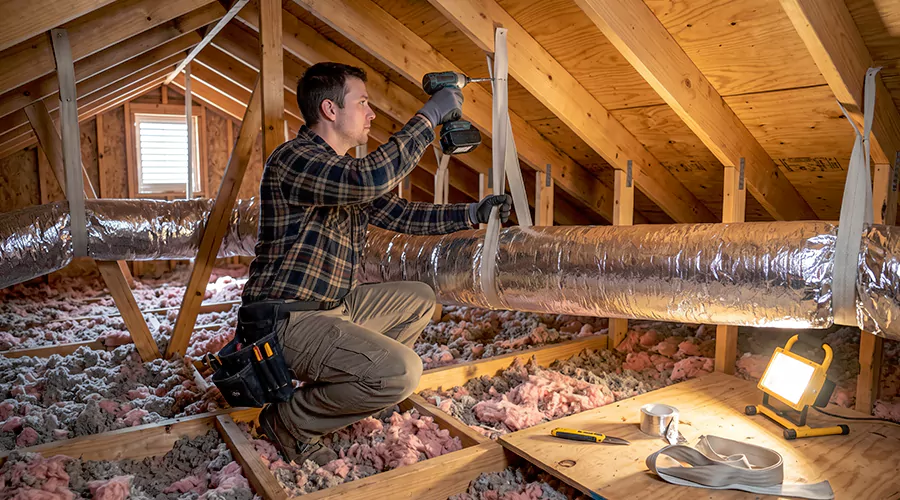 How to Hang Flexible Ductwork?