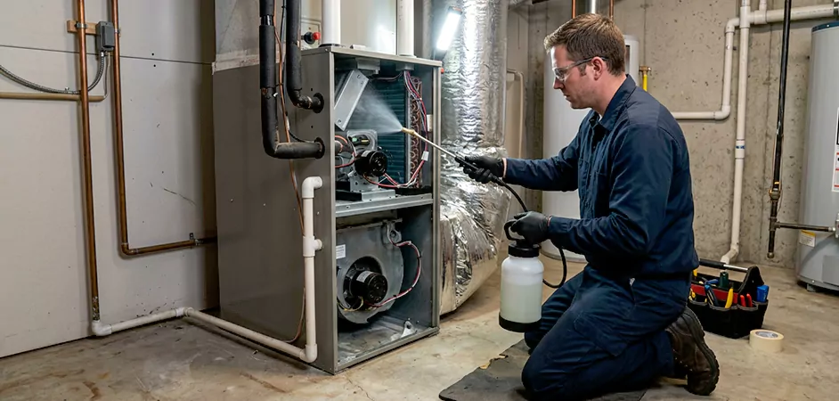 Air Handler Antimicrobial Treatment in West Orange