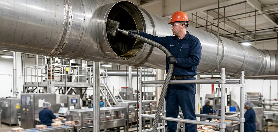 Food Processing Facility Duct Cleaning in West Orange